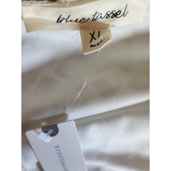 Anthropologie Blue Tassel Lace Cami - New XL - Picture 5 of 6